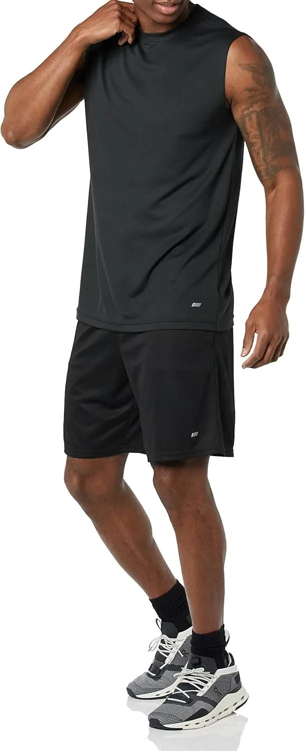Amazon Essentials Men's Active Performance Tech Muscle Tank, Pack of 2