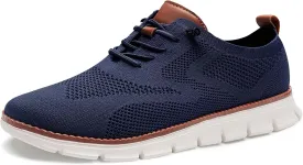 Breeze Shoes for Men,Business Casual Shoes Mens,Comfortable Breeze Urban Shoe for Men,Oxfords Mesh Dress Sneakers,Breathable Upper Wearbreeze Footwear,Lace-Up Lightweight Tennis Walking Shoe