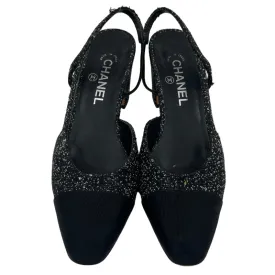 Chanel Slingback Glitter