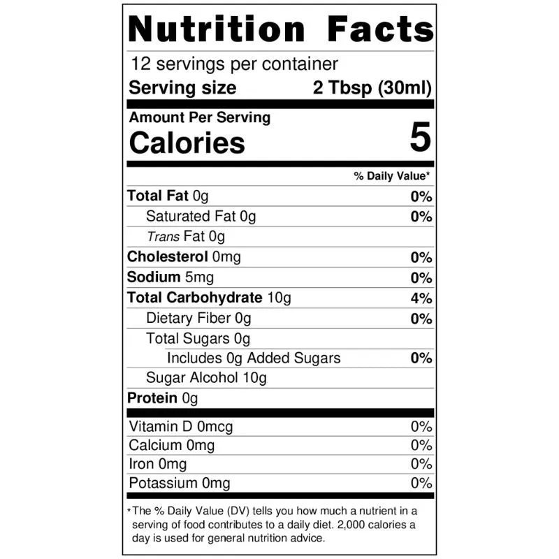 Chocolate Sugar Free Coffee Syrup
