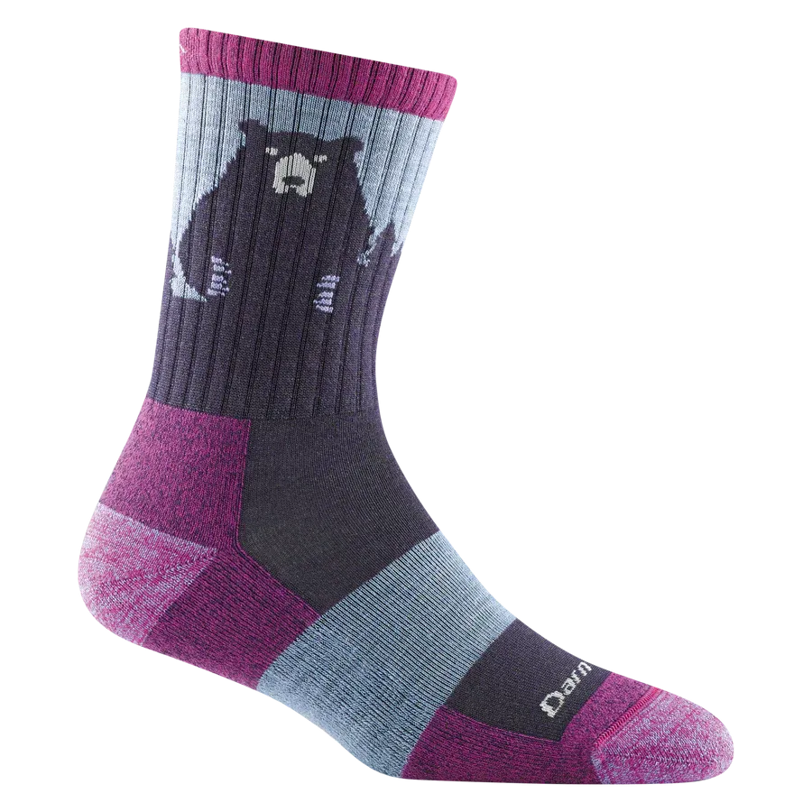 Darn Tough Women's Bear Town Micro Crew Lightweight Hiking Socks