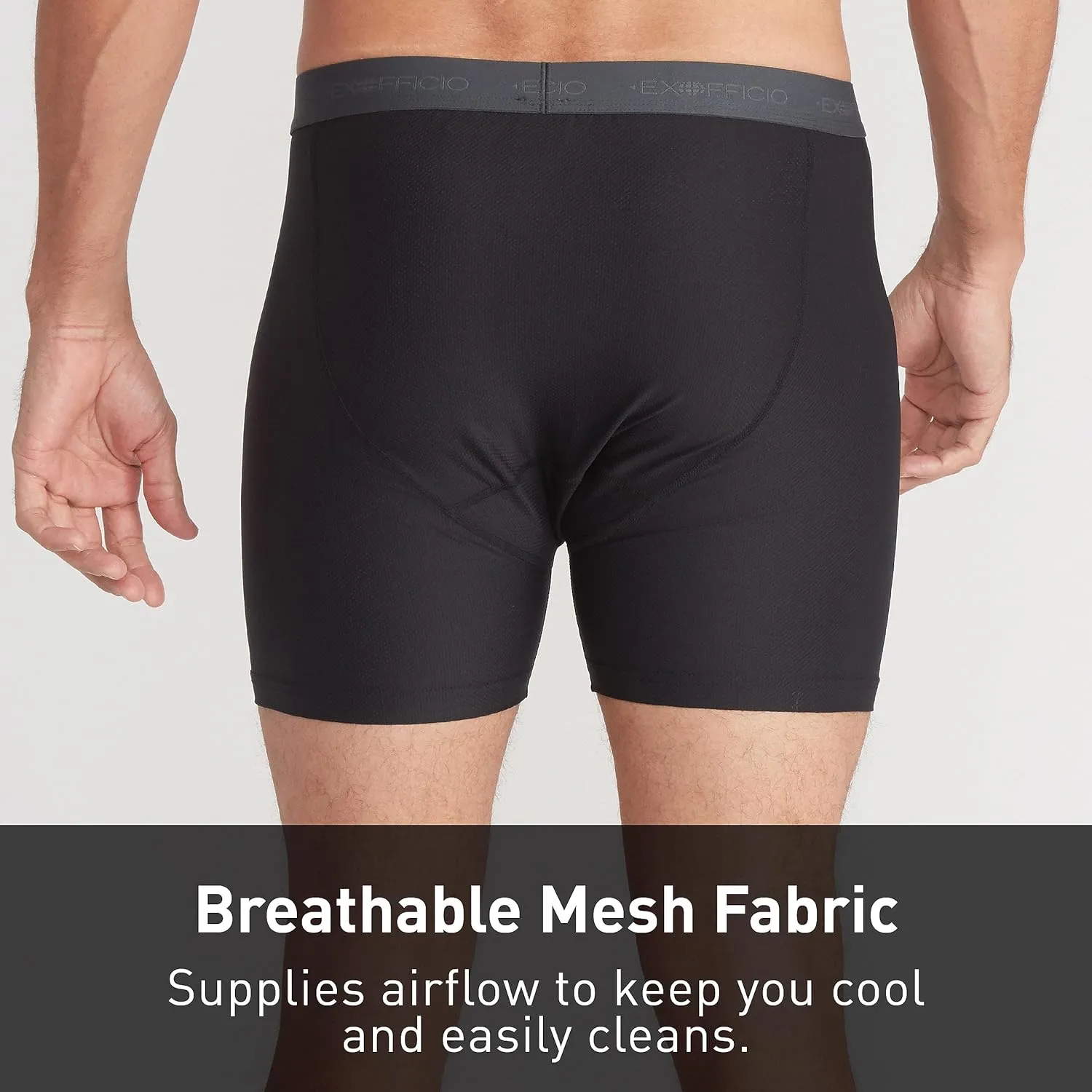 ExOfficio Men's Give-N-Go 2.0 Boxer Brief 2 Pack - Breathable Durable Easy Care Travel Underwear