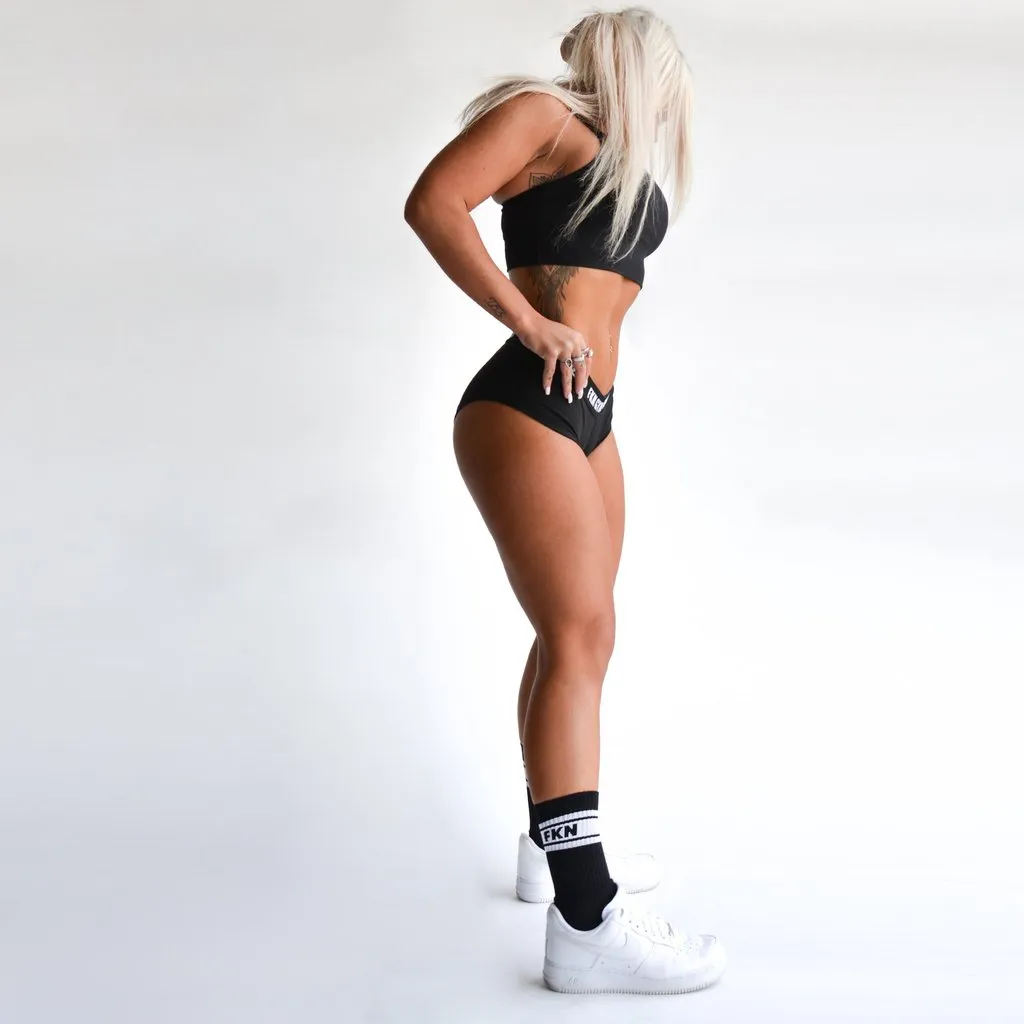 Foot Porn | Gym Crew Socks | Two Pair | Black
