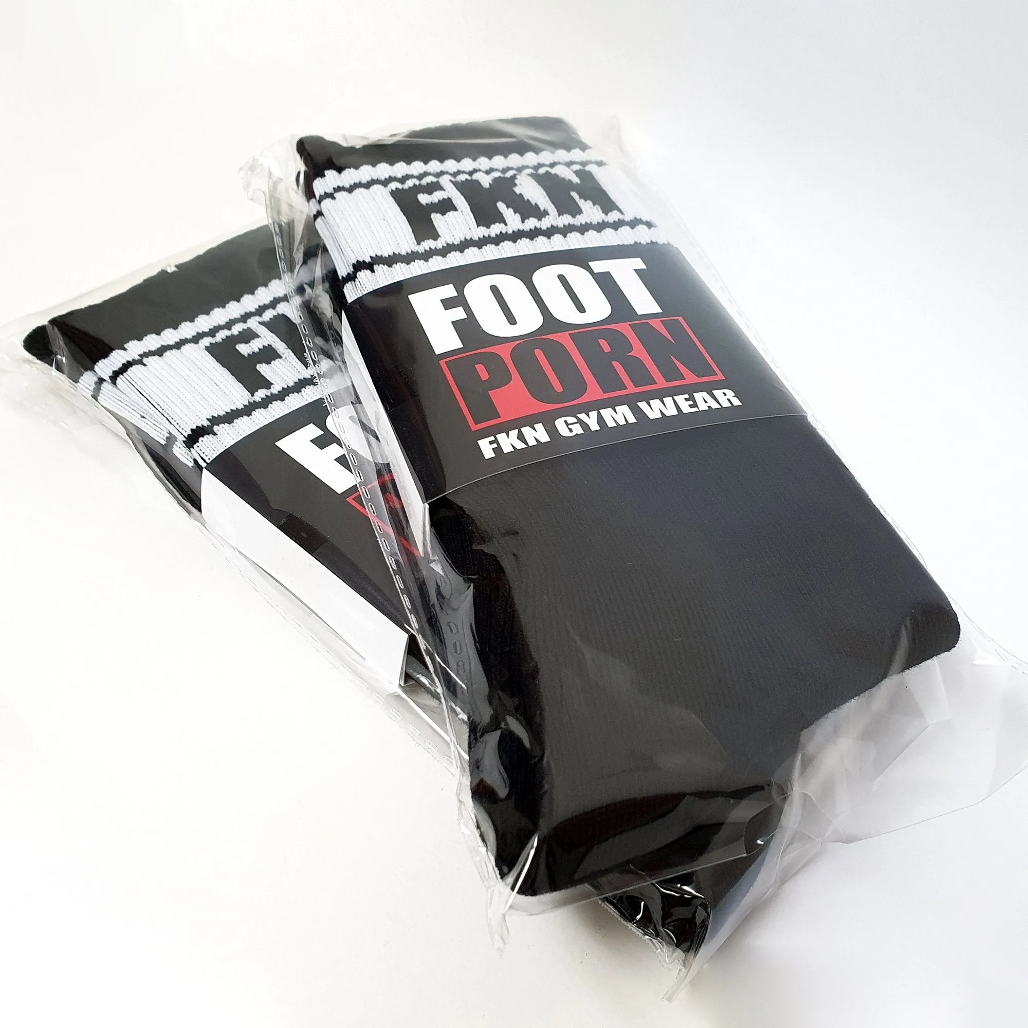 Foot Porn | Gym Crew Socks | Two Pair | Black
