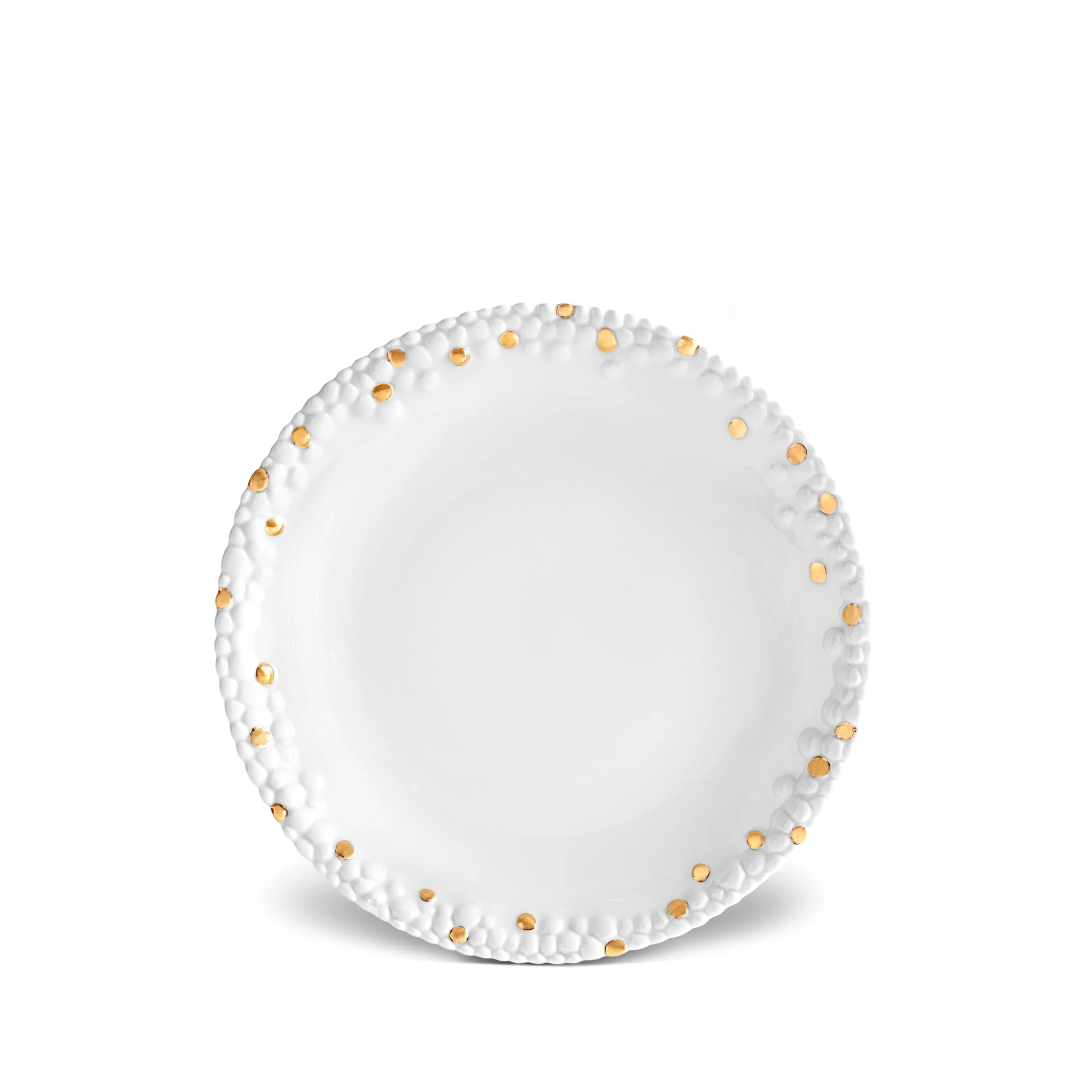 Haas Mojave Bread   Butter Plate - White   Gold