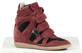 Isabel Marant Red Beckett Suede Trainers UK 8 EU 41 👠