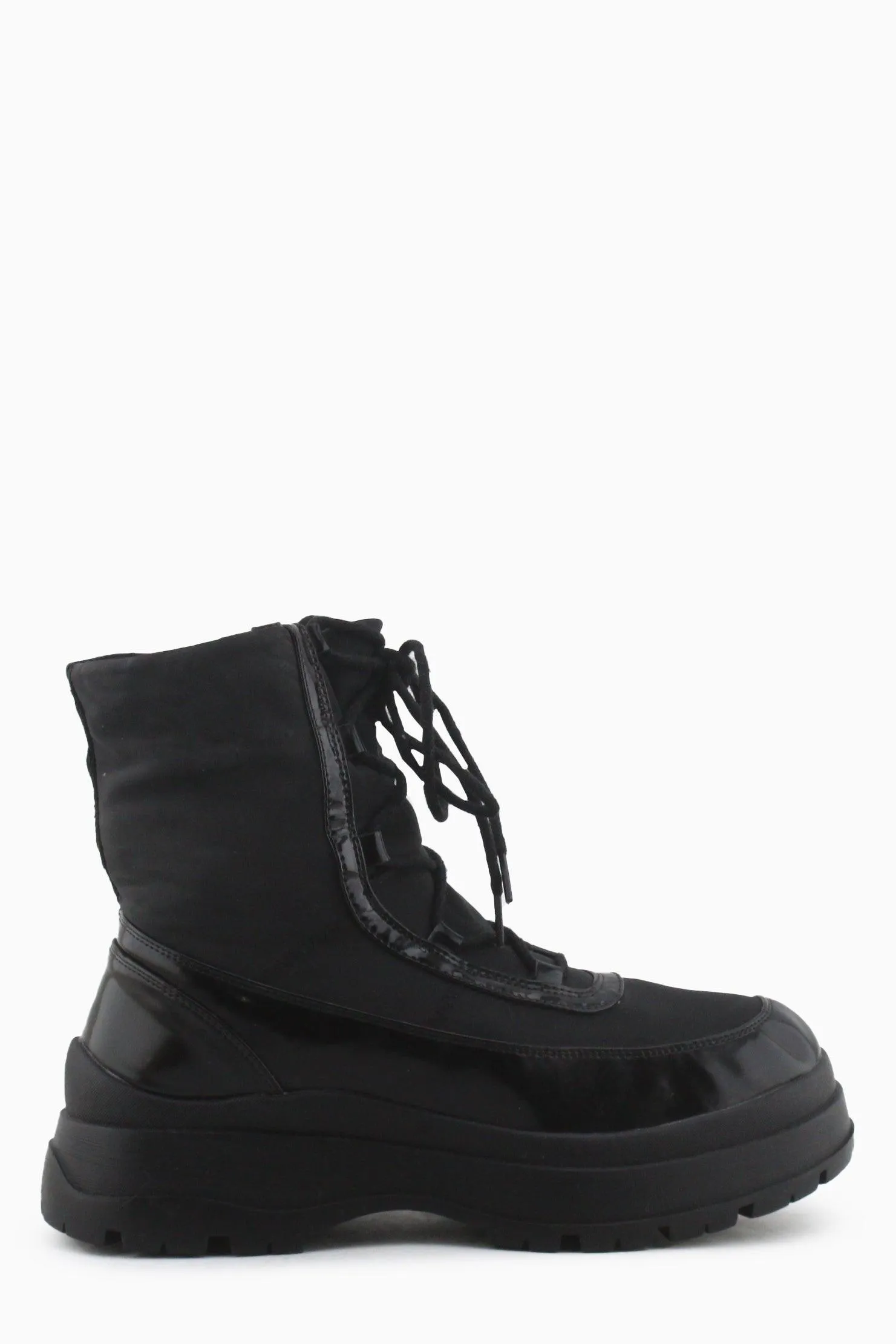 Jenny Fairy Zipper Laces Combat Ankle Boots | Textile