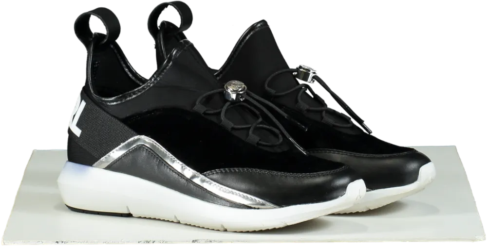 Karl Lagerfeld Black Vitesse Trainers UK 3