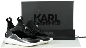 Karl Lagerfeld Black Vitesse Trainers UK 3