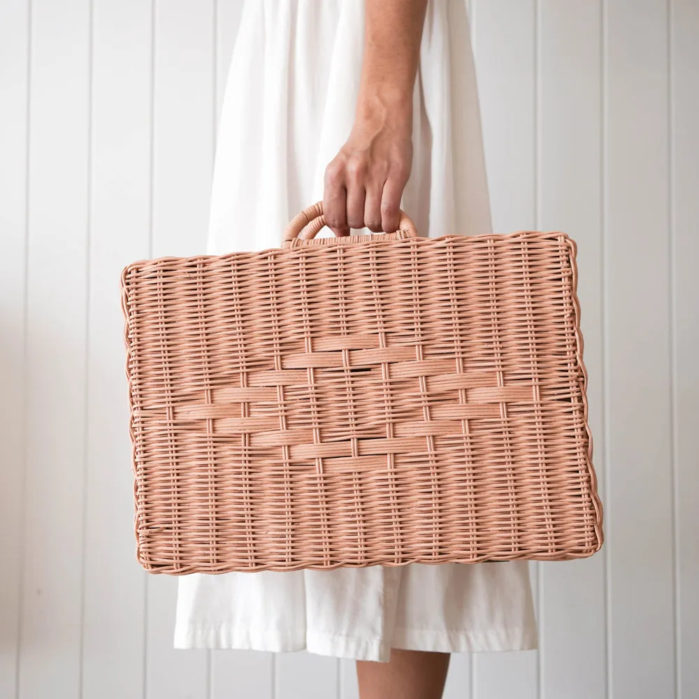 Olli Ella Rattan Toaty Trunk - Rose