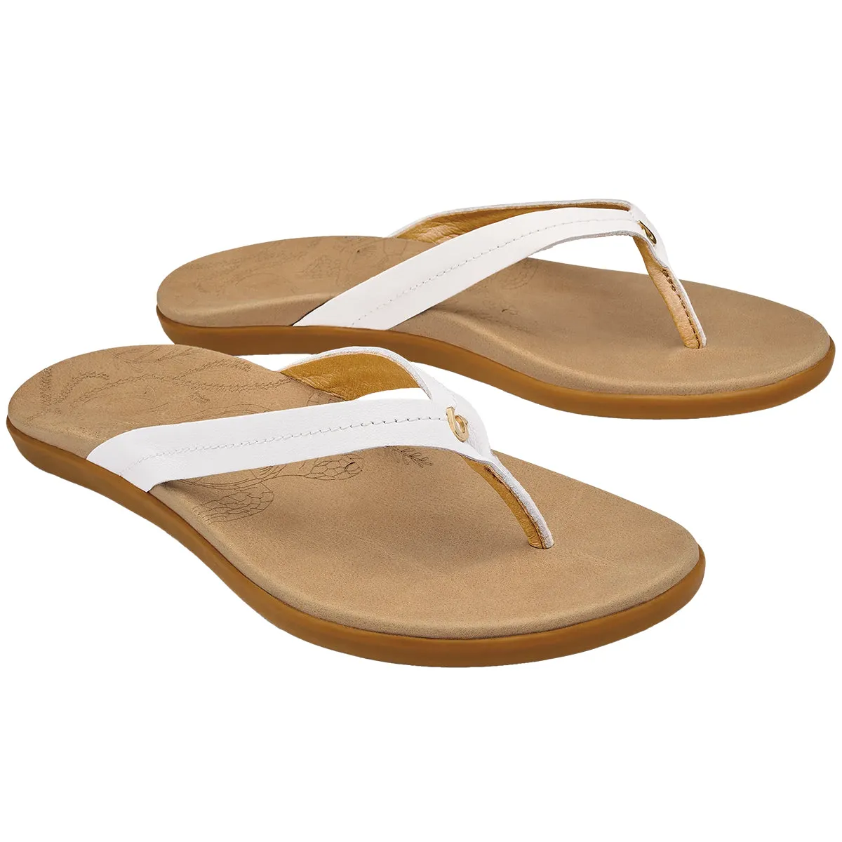 OluKai Women's Honu Leather Beach Sandals