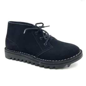 Original Rollers Ripple Sole 3 Eye Desert Boots -Harley Black Suede