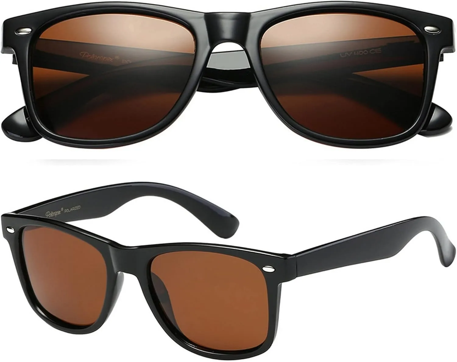 PolarSpex Polarized Sunglasses for Men and Women ?C UV Protection, Durable & Lightweight Retro Sunglasses for Driving, Fishing