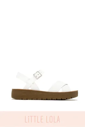 Sandy Days Kids Flat Sandals - White
