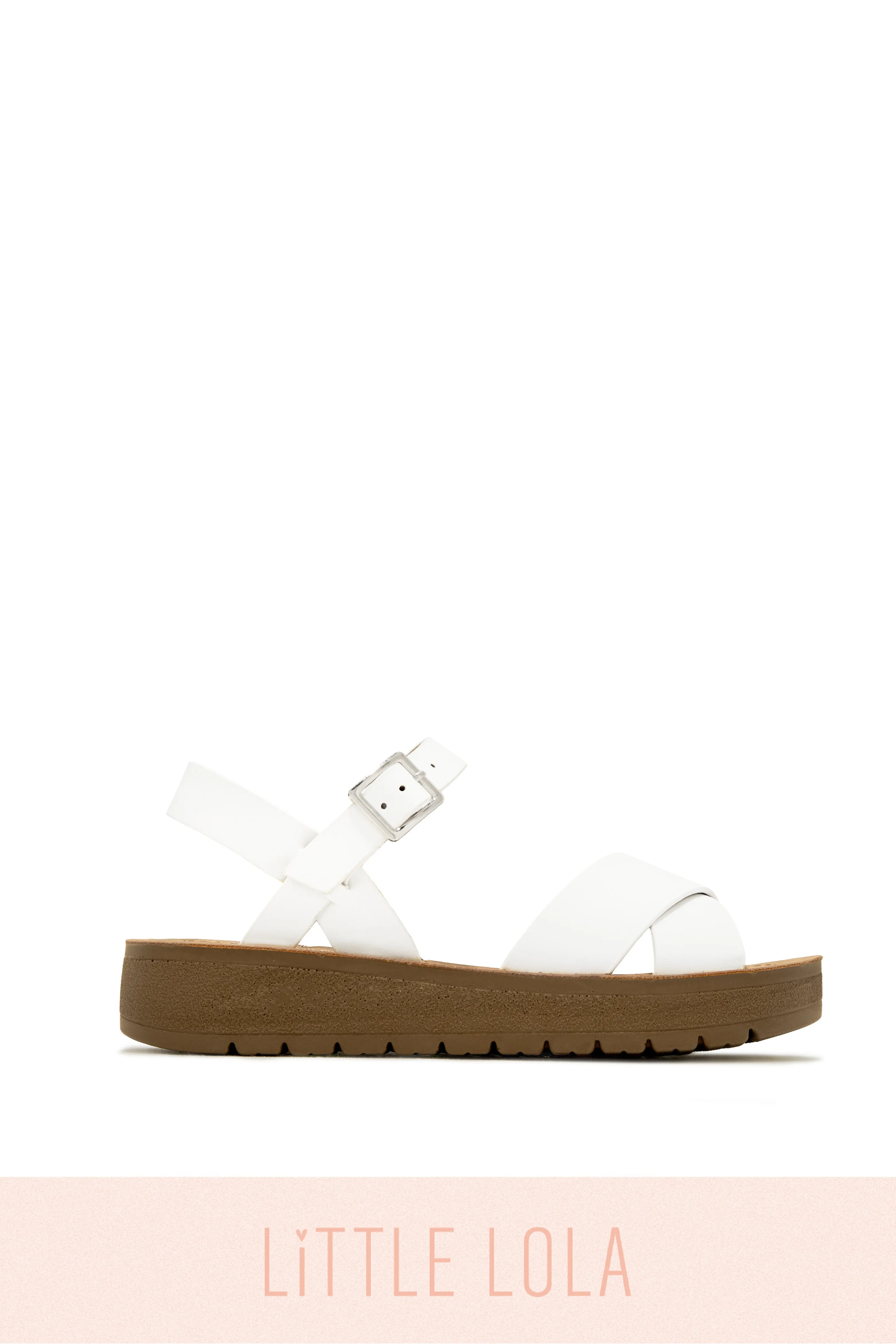 Sandy Days Kids Flat Sandals - White