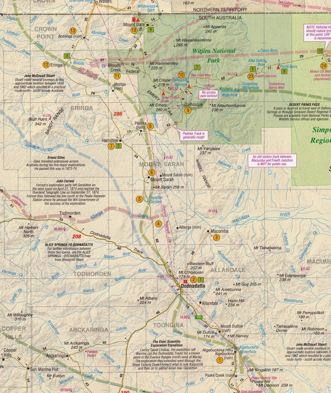 Simpson Desert Map Westprint