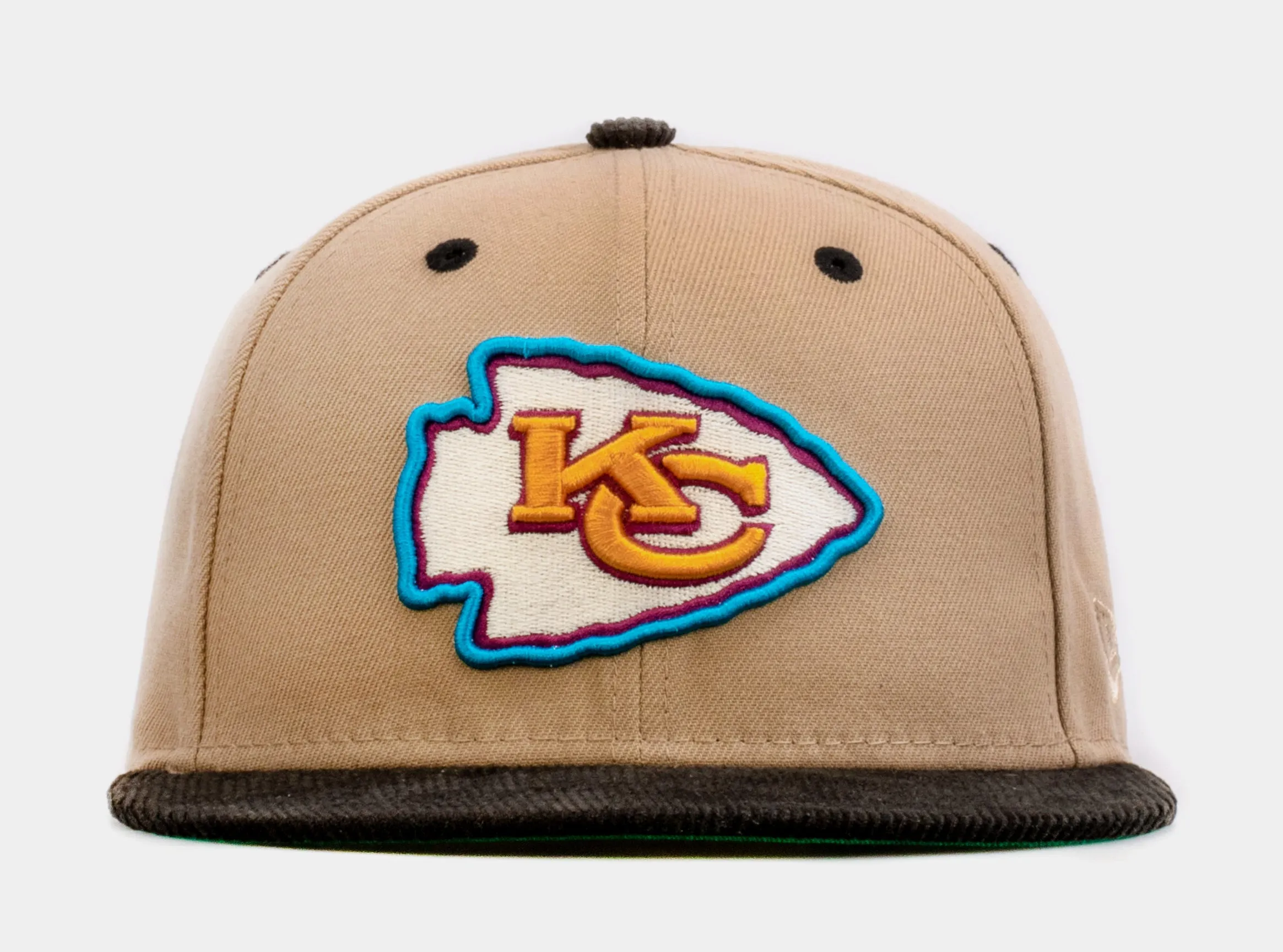 SP Exclusive Desert Sky Kansas City Chiefs 59Fifty Mens Fitted Hat (Beige/Black)