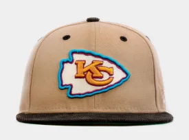 SP Exclusive Desert Sky Kansas City Chiefs 59Fifty Mens Fitted Hat (Beige/Black)