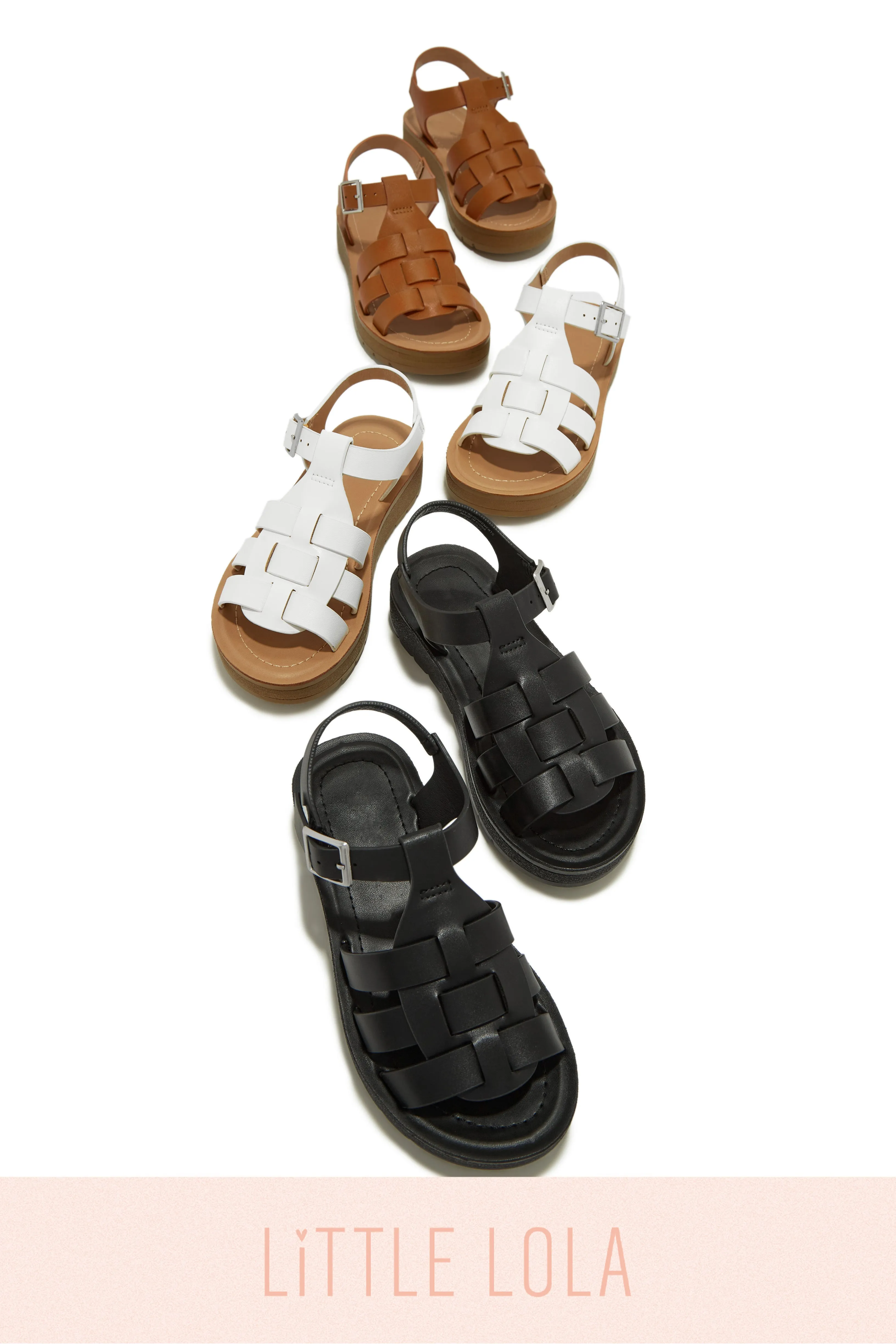 Summer Vacation Kids Flat Sandals - Black