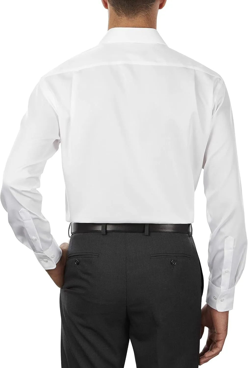 Tommy Hilfiger Men's Regular Fit Non Iron Solid Dress Shirt - Amazon Exclusive