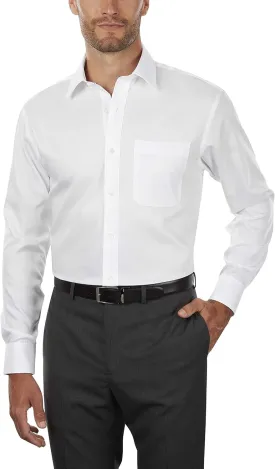 Tommy Hilfiger Men's Regular Fit Non Iron Solid Dress Shirt - Amazon Exclusive