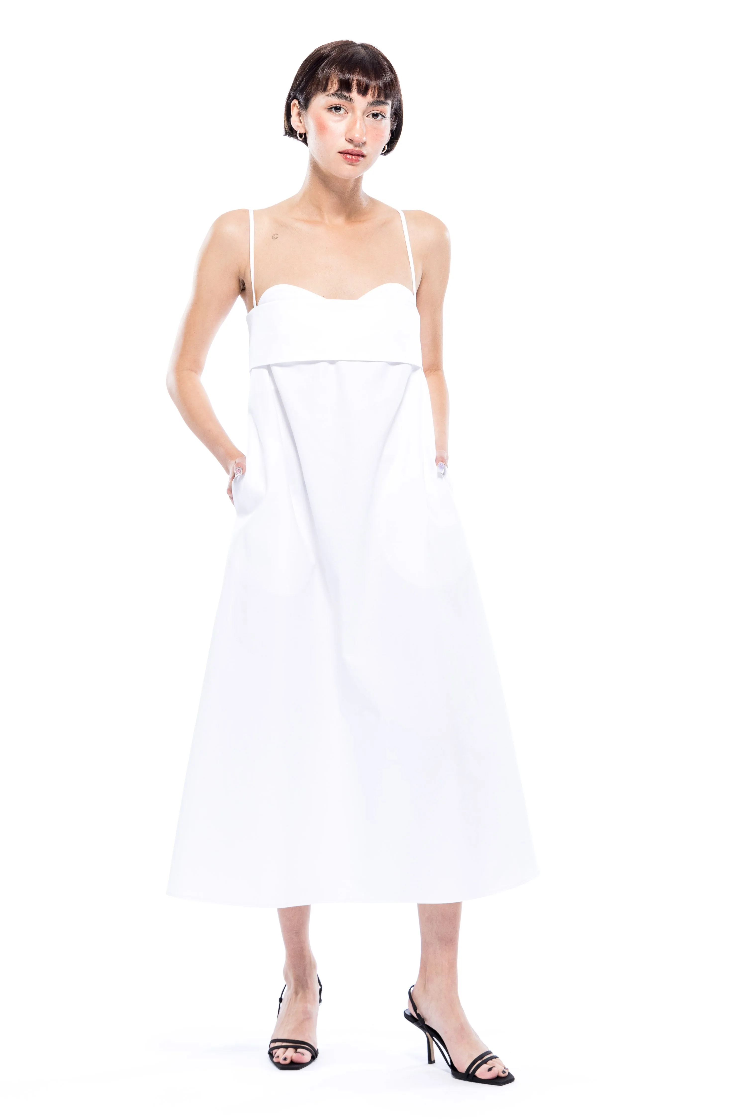 Verona Dress 3.0 Long - Organic Cotton Twill